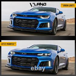 VLAND Full LED Headlights For Chevrolet Chevy Camaro 2019-2024 Coupe Dual Beam