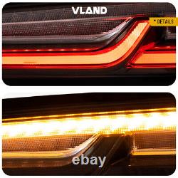 VLAND Full LED Tail Lights For 2016-2018 Chevrolet Chevy Camaro Rear Brake Lamps