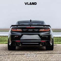 VLAND Full LED Tail Lights For 2016-2018 Chevrolet Chevy Camaro Rear Brake Lamps