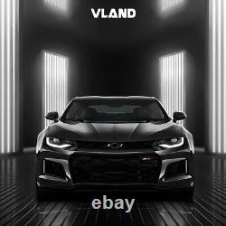 VLAND LED Headlights For 2016-2018 Chevrolet Chevy Camaro WithStart-UP Animation