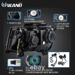 VLAND LED Headlights For Chevy Camaro 2014-2015 LS LT SS Front RGB DRL Lights