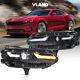 Vland Led Projector Headlights For 2019-2024 Chevrolet Chevy Camaro Front Lamps