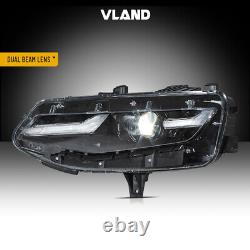 VLAND LED Projector Headlights For 2019-2024 Chevrolet Chevy Camaro Front Lamps