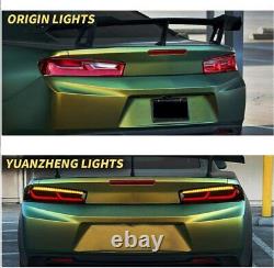 VLAND LED Tail Lights For Chevrolet Chevy Camaro 2016-18 Sequential Turn Signals