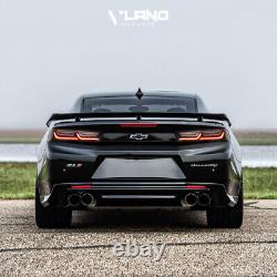 VLAND LED Tail Lights For Chevy Camaro 2016-2018 DRL White Smoked Rear Lights
