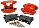 Wilwood D154 Brake Caliper & Pad Set Withpins, Front, 2 Piston, 1.04, Red, Gm Metric