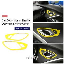 Yellow For Chevrolet Camaro 2017+ Full Interior inner Decoration Cover Trim
