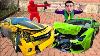 Yellow Man On Chevy Camaro Crashed Mr Joe On Lamborghini Huracan In Funny Race 13