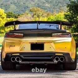 Zl1 1le Style Big Rear Trunk Spoiler Wing For 2016-2023 Chevy Camaro Gloss Black