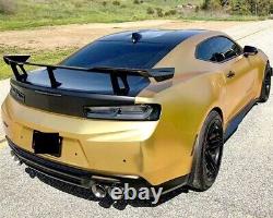 Zl1 1le Style Big Rear Trunk Spoiler Wing For 2016-2023 Chevy Camaro Gloss Black